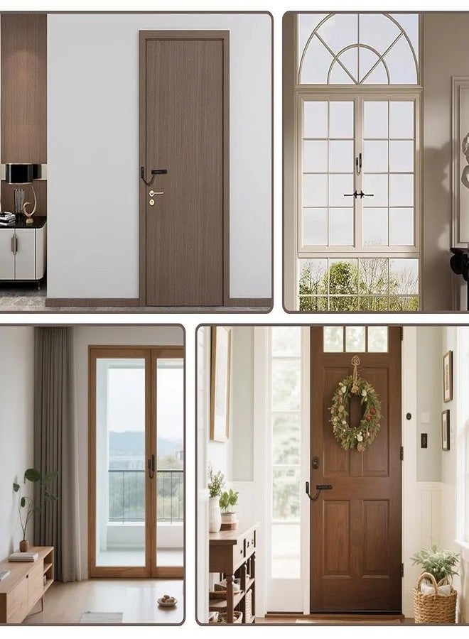 JAMBUVANTI 1Pcs, Chain Lock, Durable Chain Door Guard, Stainless Steel Security for Wood Door for Metal Door - Chain Door Guard with Spring Anti-Theft Press Lock for Home Hotel. - Image 5